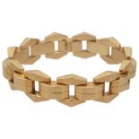 A continental 1950s 18ct yellow gold bracelet