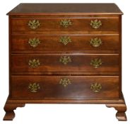 An early George III small chest of drawers
