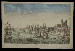 An 18th century Perspective view of London c.1780