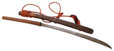 A late 19th century Burmese Dha sword