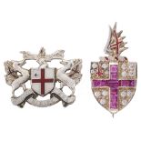 A City of London brooch and another