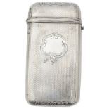 An early Victorian silver cigar case, Birmingham 1849