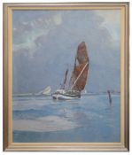 Geoffrey Chatten 'The Breydon Tide Way', oil on board