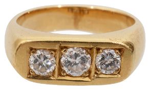 A diamond-set ring