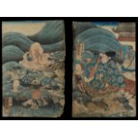 Utagawa kuniyoshi - Two Woodblock prints