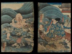 Utagawa kuniyoshi - Two Woodblock prints