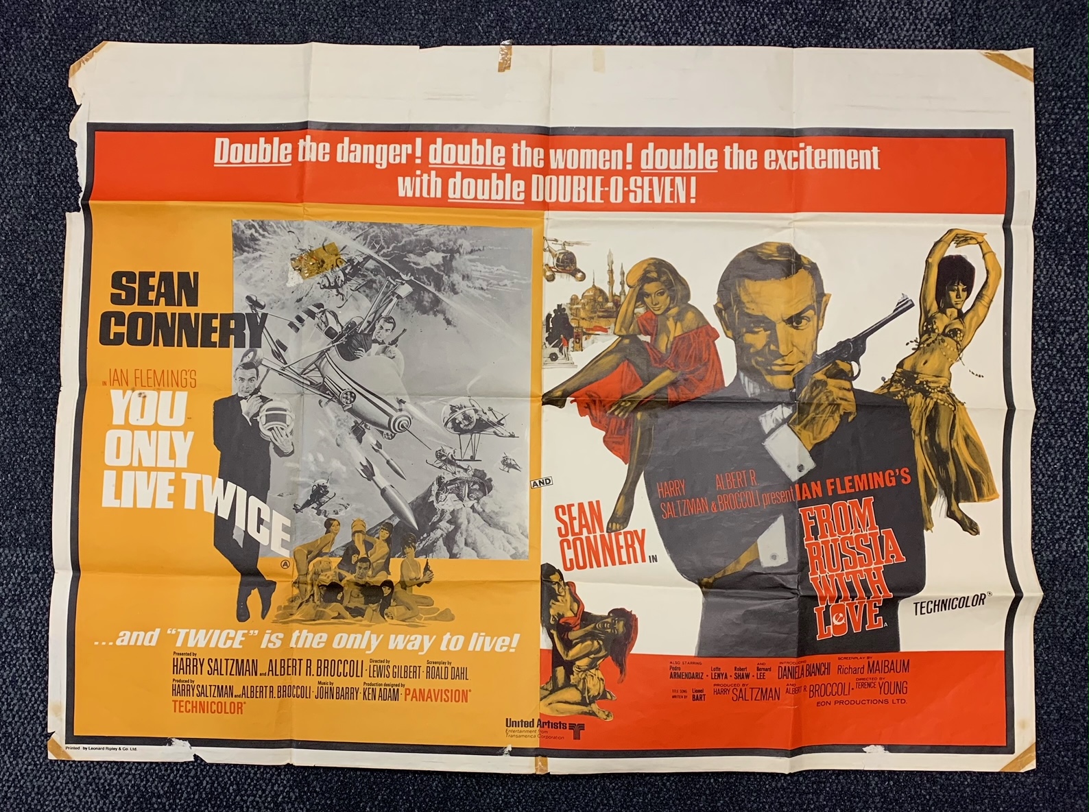 James Bond: Double Bill poster plus programmes and magazines - Image 3 of 12