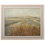 Ronald Kerr Rutherford 'Southwold Marshes', oil on board