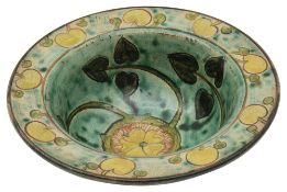 An early twentieth century Della Robbia pottery bowl