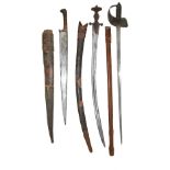 An 1897 pattern Infantry officers sword and two late 19th century swords,