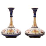 A pair of William Moorcroft for James MacIntyre Aurelian Ware vases