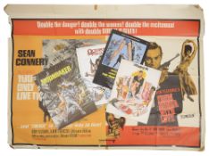 James Bond: Double Bill poster plus programmes and magazines