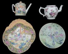 Four pieces of Chinese export porcelain