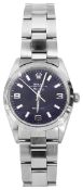 A Rolex Oyster Perpetual Air-King precision blue dial bracelet wristwatch