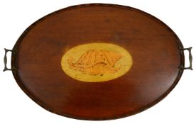 A George III mahogany tea tray