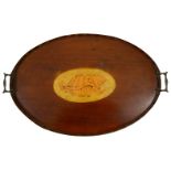 A George III mahogany tea tray