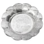 A George V silver dish London 1930