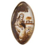 A late 18th/early 19th century naive miniature memorial plaque