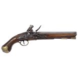 George III 16-bore light dragoon service pattern flintlock holster pistol by D.Egg