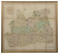 A folding map of Surrey. John Cary: A New Map of Surrey