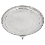 A George V silver salver