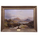 Joseph Horlor 'Highland Landscape' oil on canvas