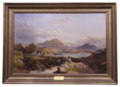 Joseph Horlor 'Highland Landscape' oil on canvas