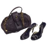 Roberto Cavalli handbag and sandals