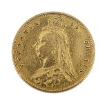 A Victorian half sovereign