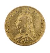 A Victorian half sovereign