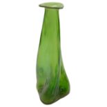 A Loetz Creta Rusticana green iridescent glass vase c.1900