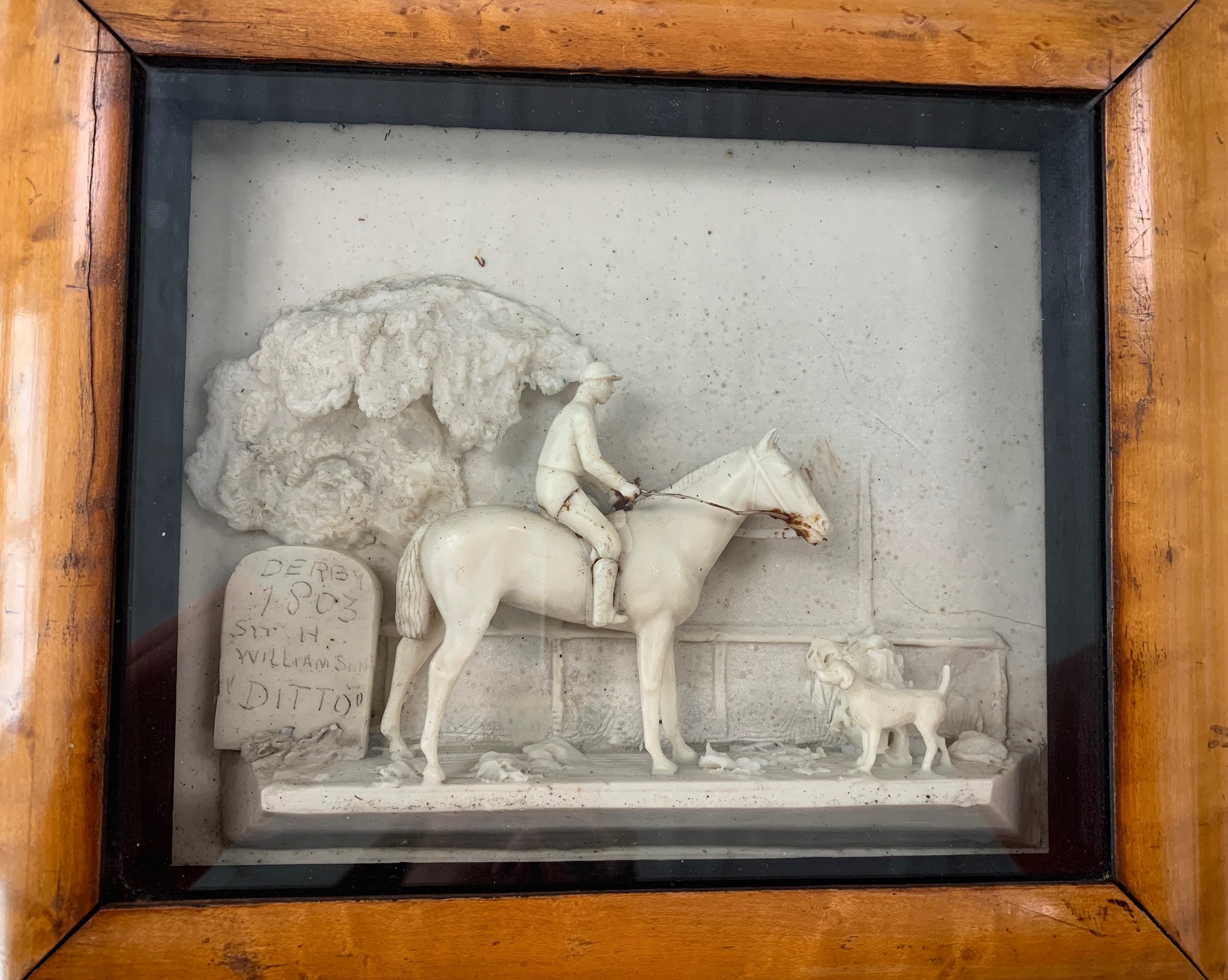 A Regency period wax diorama of the Derby Winner 'Ditto', 1803 - Image 2 of 3