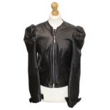 A Louis Vuitton leather biker jacket