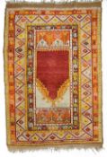 An early 20th century Anatolian/Turkish prayer rug