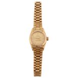 A lady's 18ct yellow gold Rolex Oyster Perpetual wristwatch