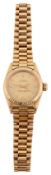 A lady's 18ct yellow gold Rolex Oyster Perpetual wristwatch