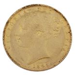 A Victoria gold full sovereign, 1855