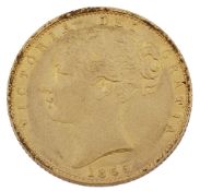 A Victoria gold full sovereign, 1855