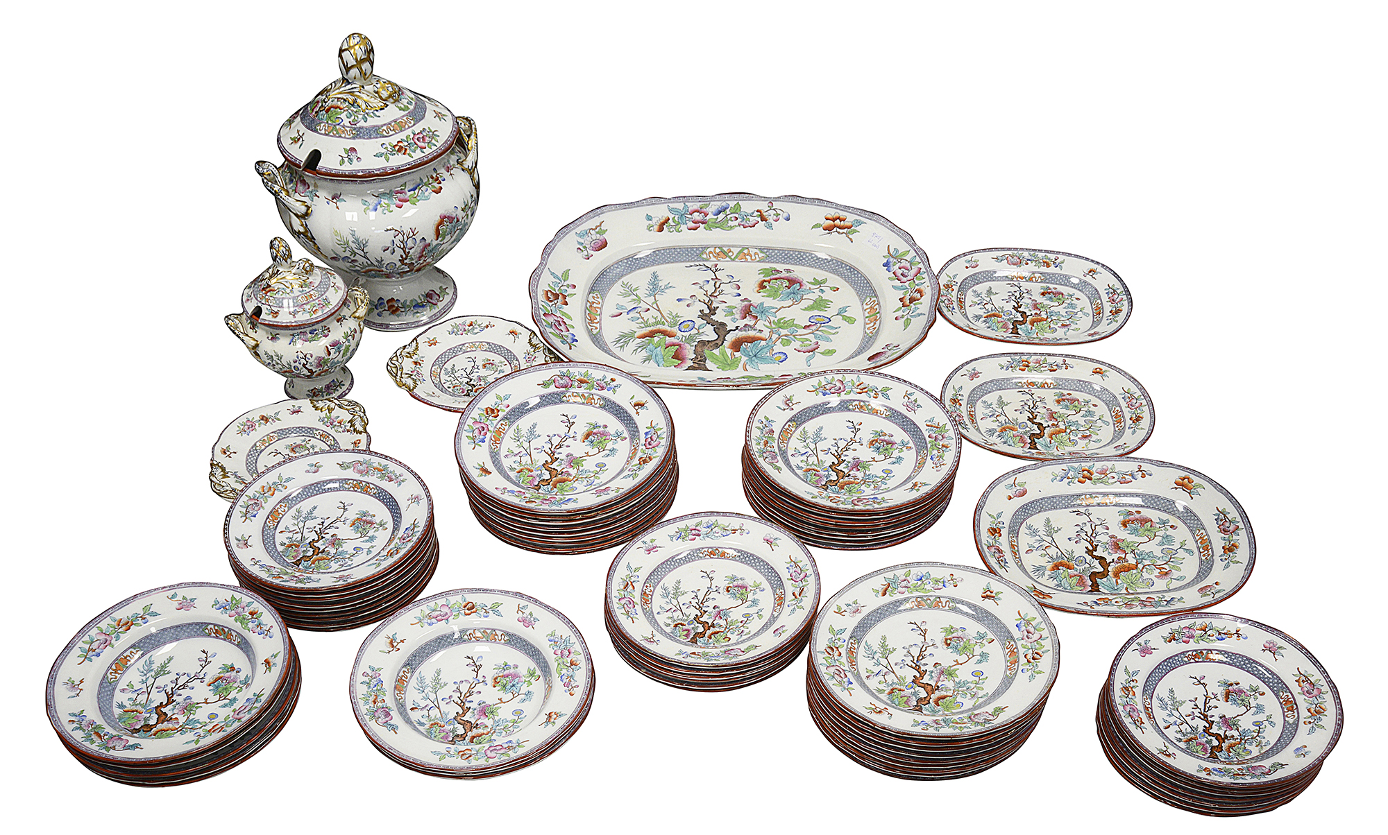 A large Minton dinner service