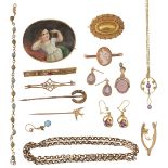 A collection of 19th Century and Edwardian jewellery