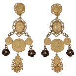 A pair of Dolce & Gabbana fashion pendant earrings