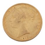A Victoria gold full sovereign, 1848