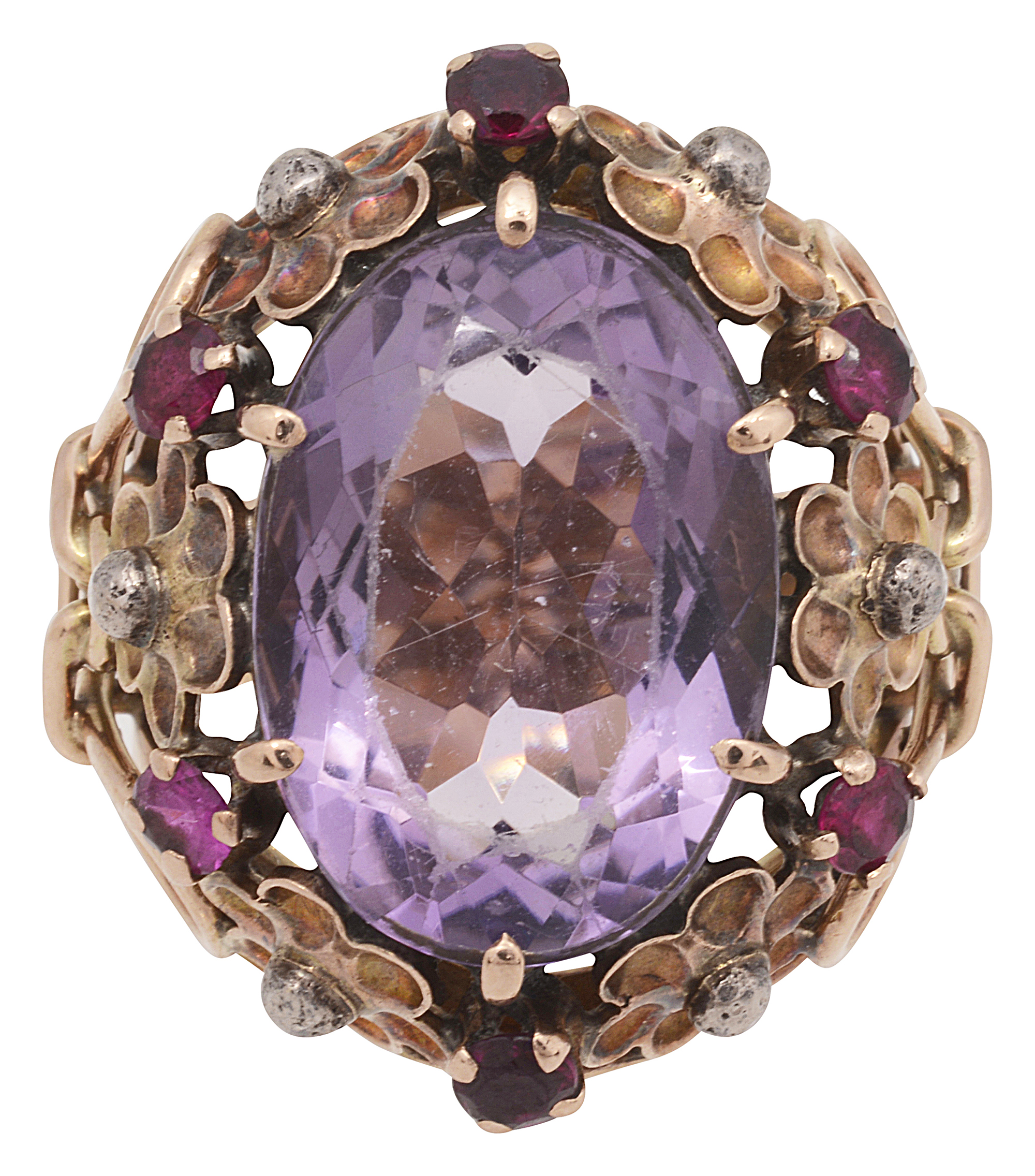 A Continental amethyst ring - Image 4 of 4