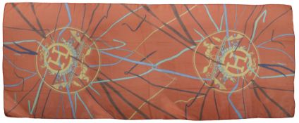 An Hermes silk stole scarf 'Attrape Tes Reves'