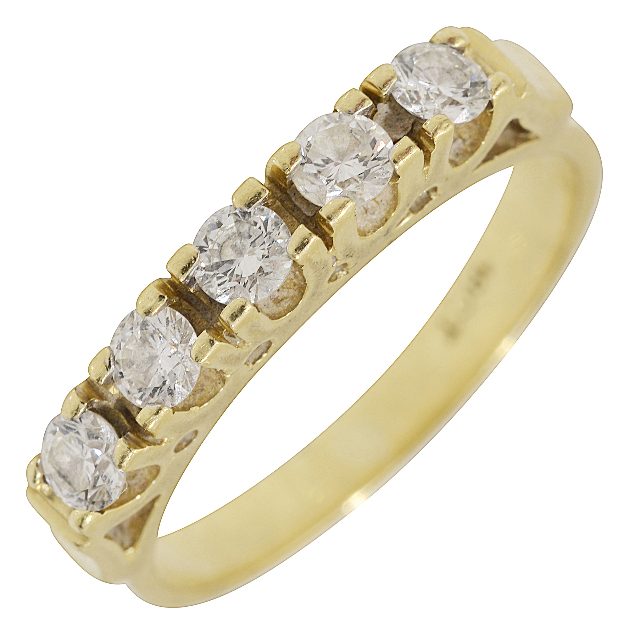 A diamond five stone ring - Image 2 of 2