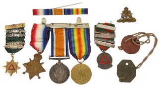 A WWI medal group other medals