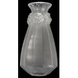 A Lalique Oeillets pattern vase