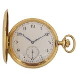 An 18ct gold chronometer hunter Ferrero pocket watch