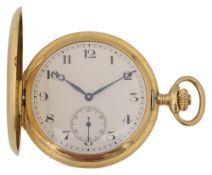 An 18ct gold chronometer hunter Ferrero pocket watch