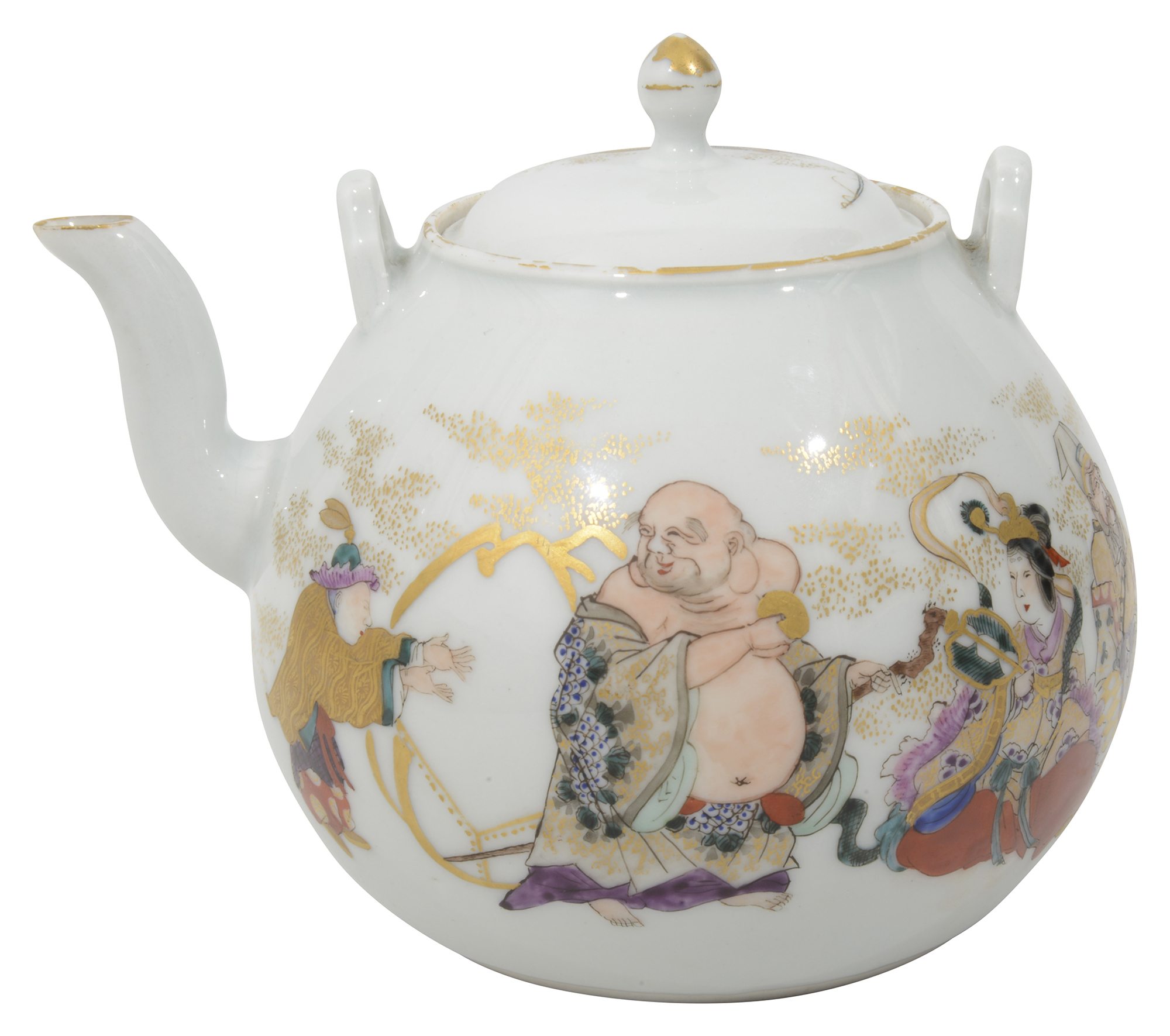 A 19th century Japanese porcelain teapot,